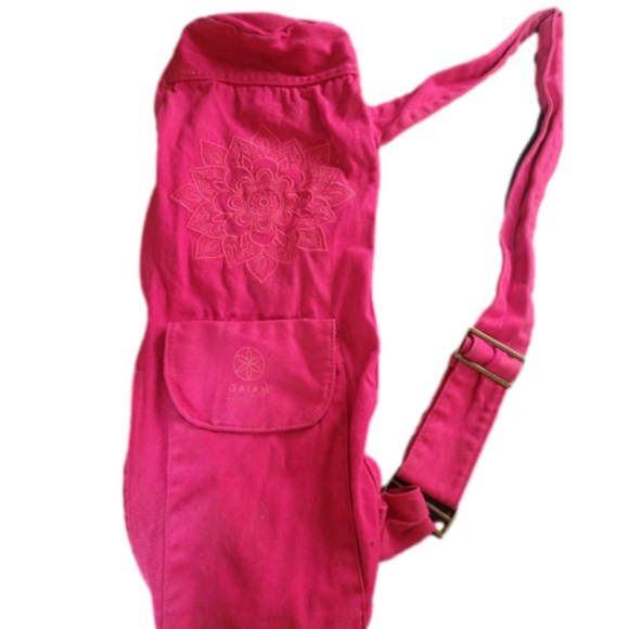 GAIAM Bags Gaiam Pink Yoga Sling Bag Poshmark